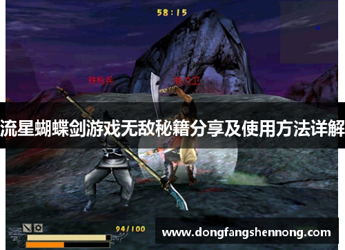 流星蝴蝶剑游戏无敌秘籍分享及使用方法详解